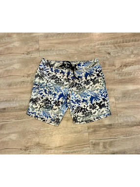 Women's Size 10 Hawaiian Print Kanu Surf Swim Board Shorts